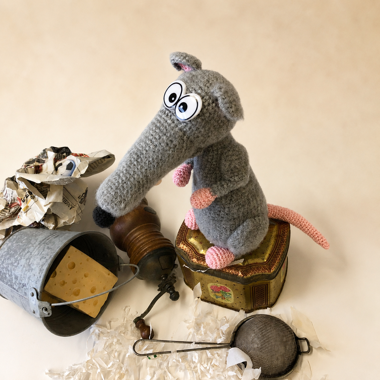 Häkelanleitung Ratte